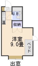 秋田県鹿角市花輪字大川添の食事付集合住宅　パンションピュアパレスの間取り図