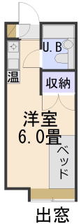 秋田県鹿角市花輪字大川添の食事付集合住宅　パンションピュアパレスの間取り図