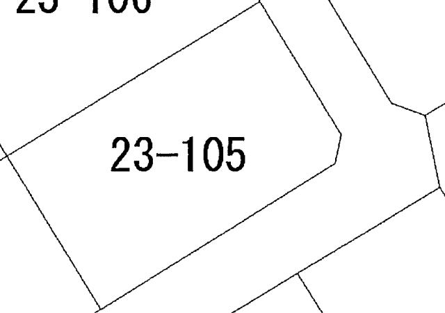 秋田県鹿角市尾去沢字軽井沢23-105の売地の敷地図