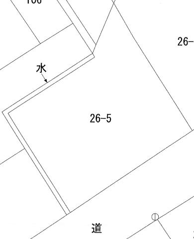 秋田県鹿角市十和田毛馬内字押出17-1の売地の敷地図